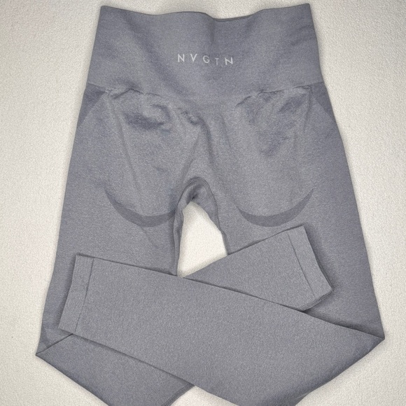 NVGTN Grey Mid Rise Contour Seamless Leggings - Picture 8 of 13